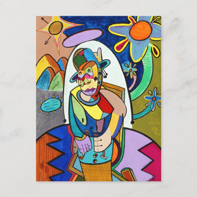 "Roots Living" av Ruchell Alexander Vykort (Framsida)