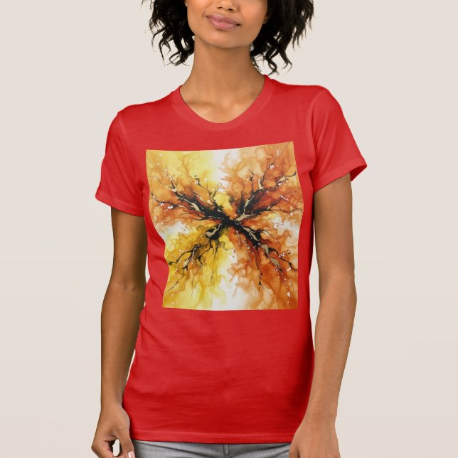 Roots of Fire, Branches of Light T Shirt (Framsida)