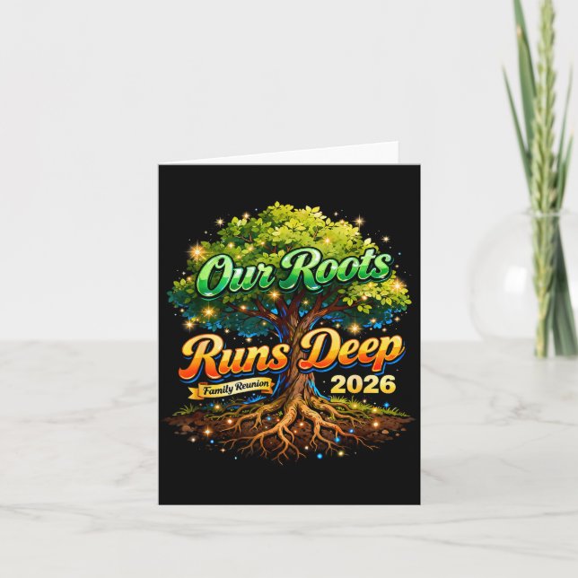 Roots Run Deep Familjesammankomst 2026 Minnen Kort (Framsida)