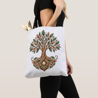 Roots Run Deep Trädet Livs Totebag Tygkasse