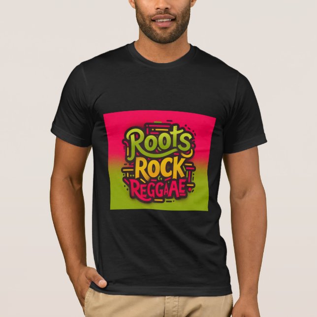 Roots Sten Reggae Manar-Shirt - Black T Shirt (Framsida)