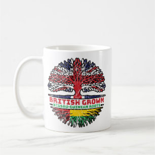 Roots Träd i Guinea-Bissau-Guinean British UK Kaffemugg