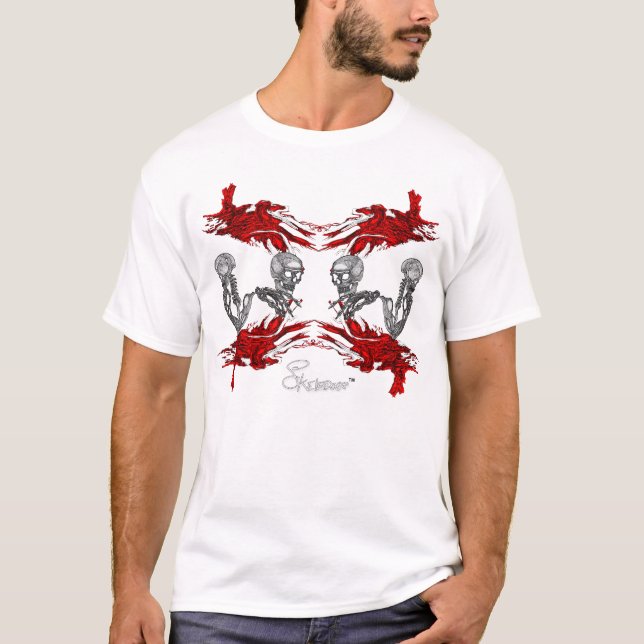 RootSkeleredblk Tee Shirt (Framsida)