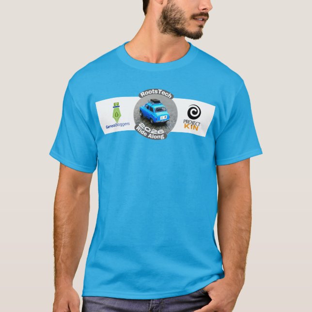 RootsTech Ride Along Partners Tee (Teal Blue) (Framsida)