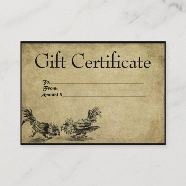 Root'Tuppar- Prim Gift-certifikat Rabattkort (Framsida)