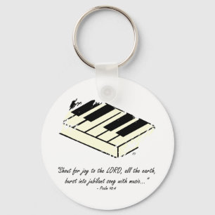 "Rop för glädje - piano" Keychain Nyckelring
