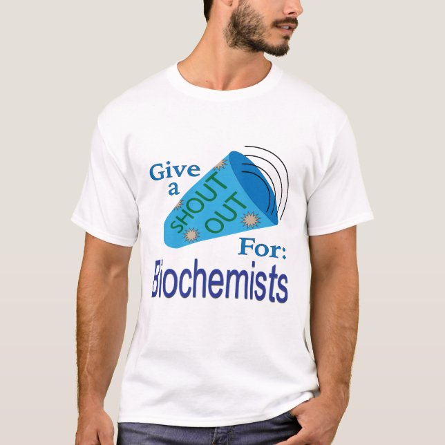 Rop till biokemister t shirt (Framsida)