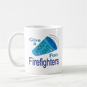 Rop ut för brandmän kaffemugg