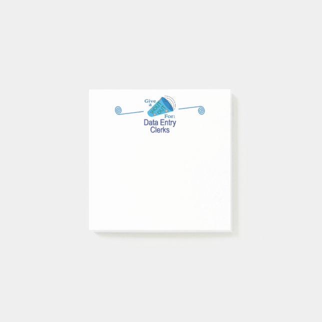 Rop ut för dataregistrerare post-it block (Framsida)