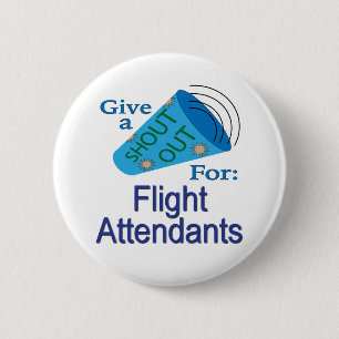 Rop ut för flygvärdinnor knapp