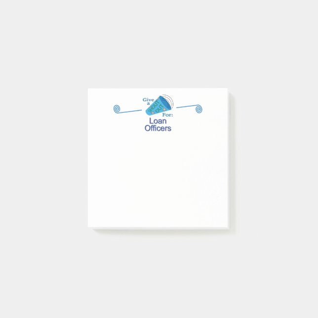 Rop ut för låneförmedlare post-it block (Framsida)