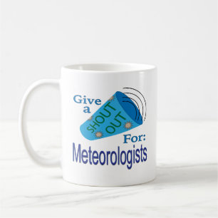 Rop ut för meteorologer kaffemugg