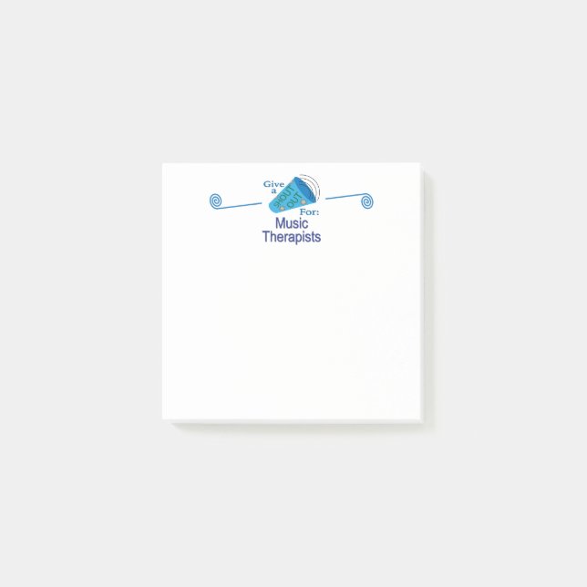 Rop ut för musikterapeuter post-it block (Framsida)