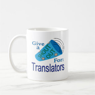 Rop ut för översättare kaffemugg