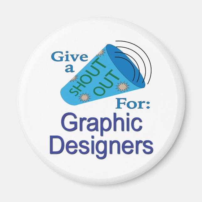 Rop ut till grafiska designers magnet (Framsidan)