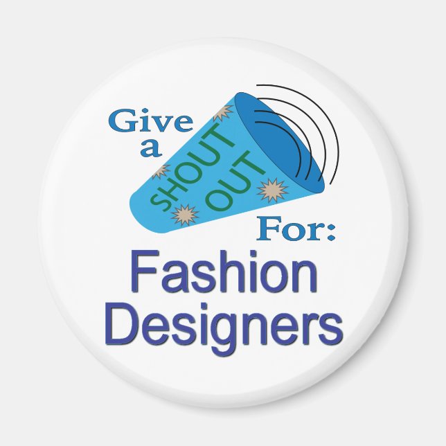 Rop ut till modedesigners magnet (Framsidan)