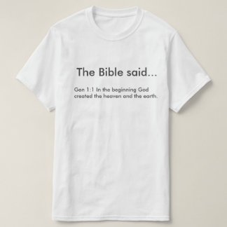 Ropa con versículos de la biblia tee shirt