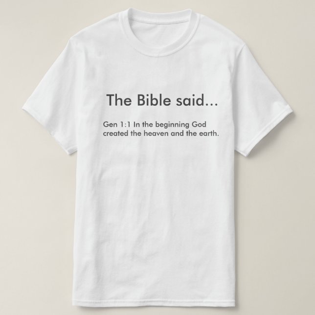 Ropa con versículos de la biblia tee shirt (Design framsida)