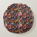 Ropa de cama  Fundas de edredón Rund Kudde<br><div class="desc">This design was created exclusively for Zazzle, made for those who appreciate the kind of detail that turns a gift or space into something unforgettable. Each flower in this composition doesn’t just decorate—it radiates its own life and color. This is not just a floral arrangement; it’s a celebration of natural...</div>
