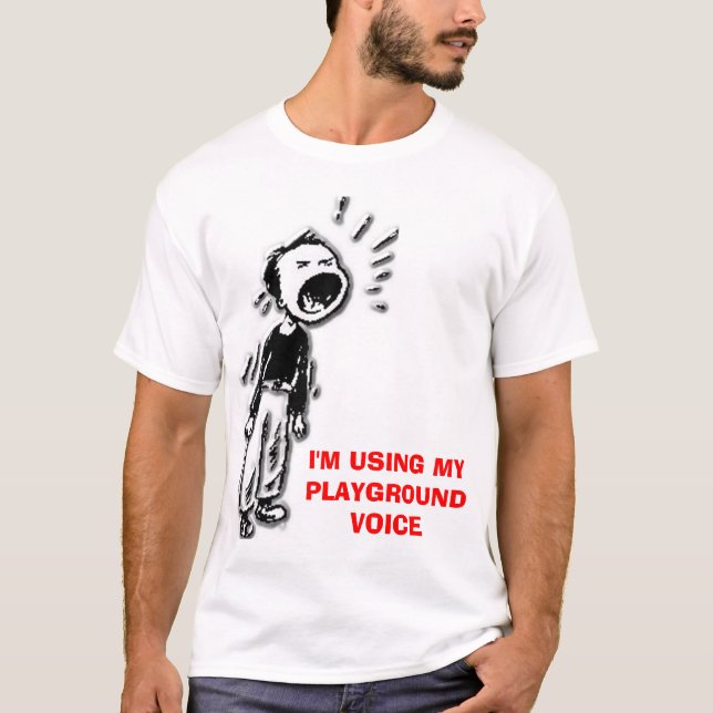 ropa I-förmiddagen som ANVÄNDER MIN LEKPLATS, T-shirt (Framsida)