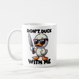 Ropa inte med mig Rolig anka Sassy attityd Kaffemugg