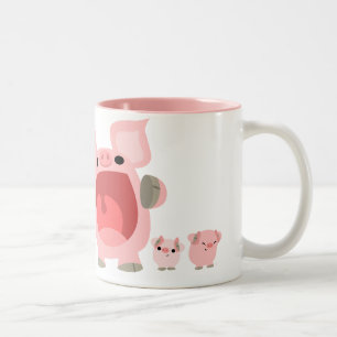 Ropa tecknadgrismuggen:) Två-Tonad mugg