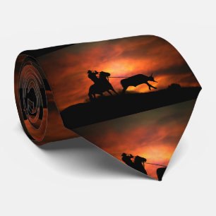 Ropande häst och Land Western Slips