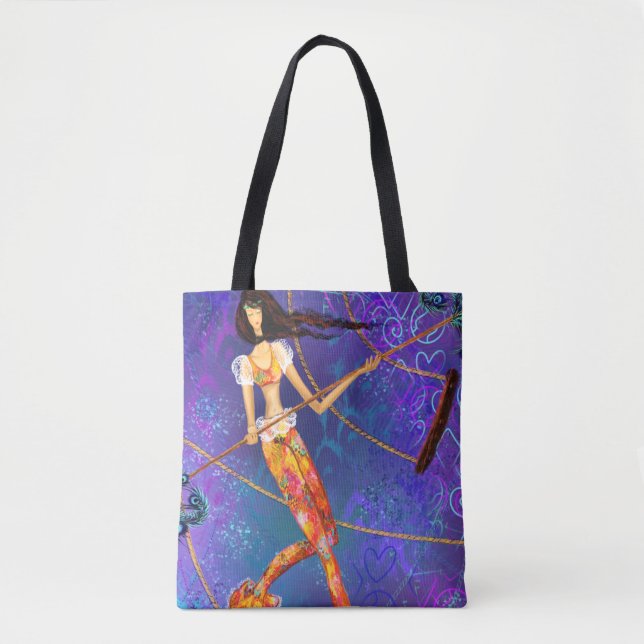 Rope Acrobat Tote Bag Tygkasse (Framsida)