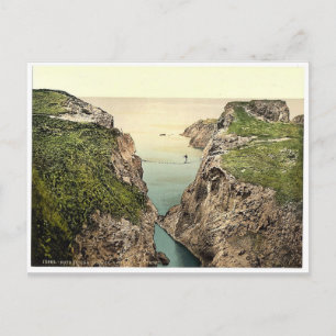 Rope Bridge. Carrick-a-Rede. Co. Antrim, Irland r Vykort