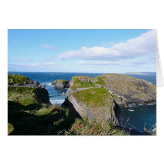 Rope bridge vid Carrick-a-Rede (N. Ireland) Hälsningskort