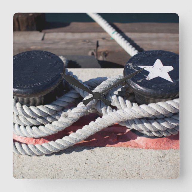 Rope bundet till två kort fyrkantig klocka (Framsida)