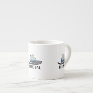 Rope dem den westerna rodeoen espressomugg