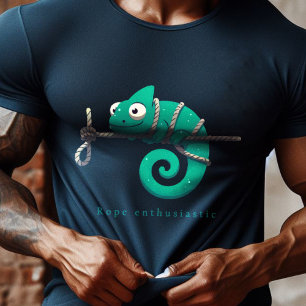 Rope entusiastisk kameleon t shirt