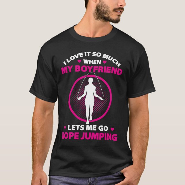Rope Jumping for Hopping Rope Hopper Jump Rope Fi T Shirt (Framsida)