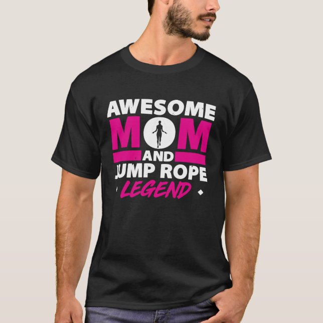 Rope Jumping For Skipping Rope Hopper Jump Rope Fi T Shirt (Framsida)