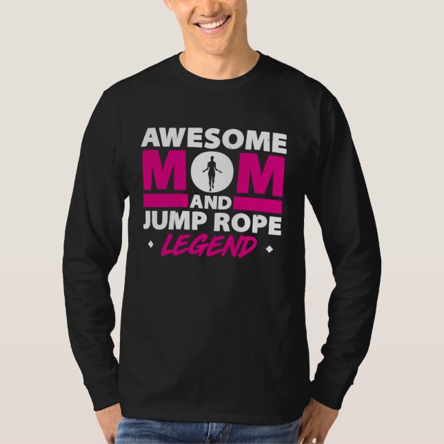 Rope Jumping For Skipping Rope Hopper Jump Rope Fi T Shirt (Framsida)