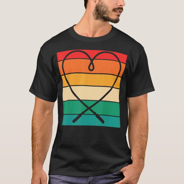 Rope Jumping Jumper Fitness Training Rope Skippi T Shirt (Framsida)