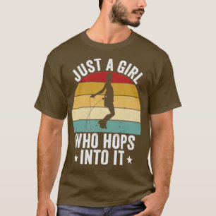Rope Jumping Rope är bara en flicka som H T Shirt