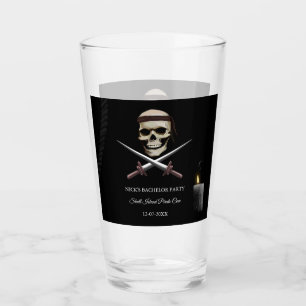 Rope och Skull Pirat Bachelor / Födelsedagsfest Glaskopp