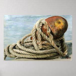 Roped och rostigt poster