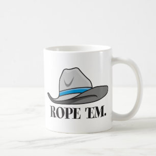 Rope'em cowboyredskap kaffemugg