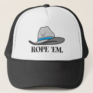 Rope'em cowboyredskap keps