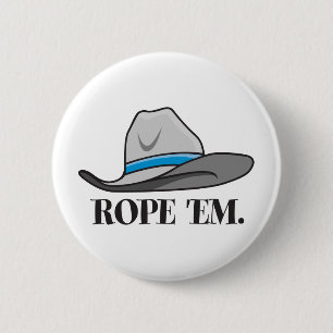 Rope'em cowboyredskap knapp