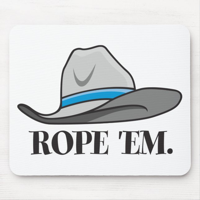Rope'em cowboyredskap musmatta (Framsidan)