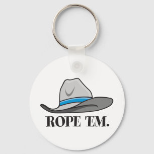 Rope'em cowboyredskap nyckelring