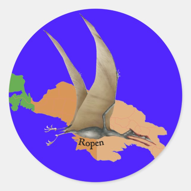 Ropen Runt Klistermärke (Framsida)