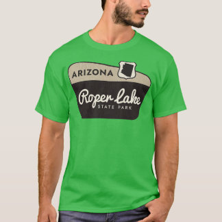 Roper Sjö State Park Arizona Välkomstskylt T Shirt