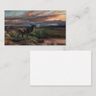Ropet från hjorten, 1890 av Rosa Bonheur Visitkort