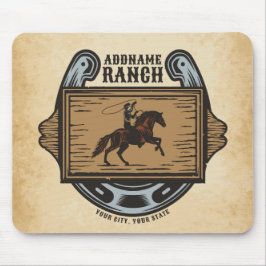 Roping Cowboy ADD NAMN Western Family Horse Ranch Musmatta