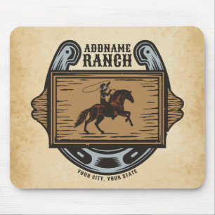 Roping Cowboy ADD NAMN Western Family Horse Ranch Musmatta
